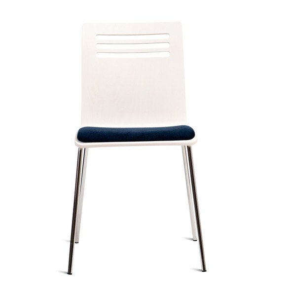 Balta kėdė su buko medienos sėdyne Charlie Pommier Comfort-image-1