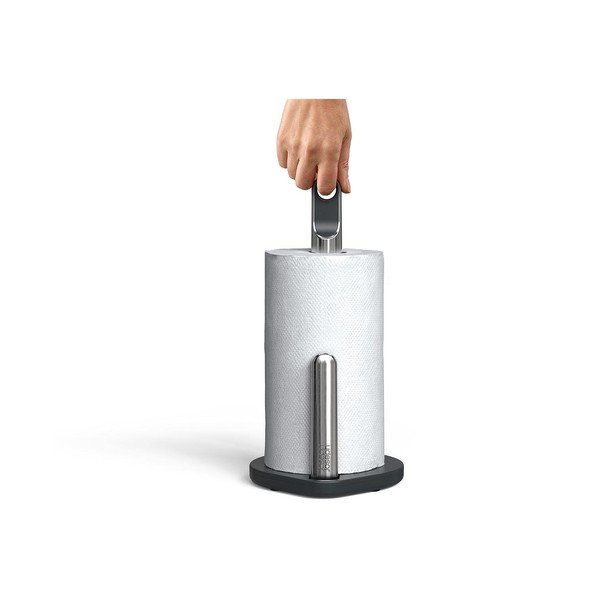 Tamsiai pilkos spalvos iš plastiko popierinio rankšluosčio stovas Hold – Joseph Joseph-image-3