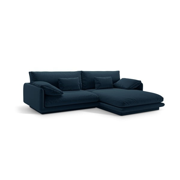 Kampinė sofa tamsiai mėlynos spalvos (su dešiniuoju kampu) Torino – Micadoni Home-image-2