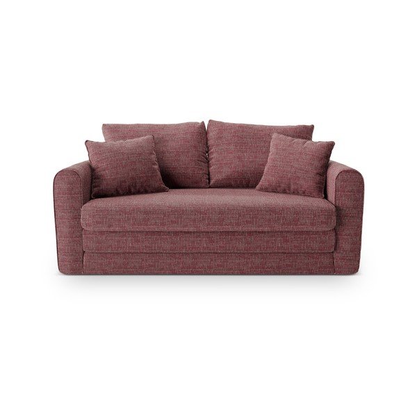 Tamsiai rožinės spalvos sulankstoma sofa 158 cm Lido – Micadoni -image-2