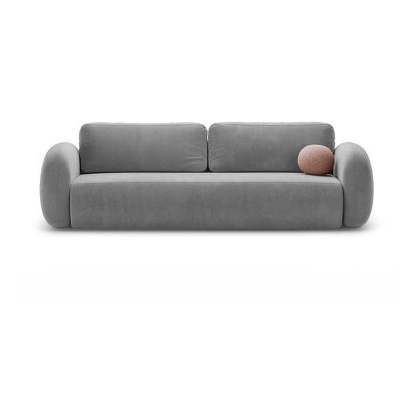 Tamsiai pilkos spalvos iš velveto sulankstoma/su sandėliavimo vieta sofa 262 cm Tonale – Cosmopolitan Design