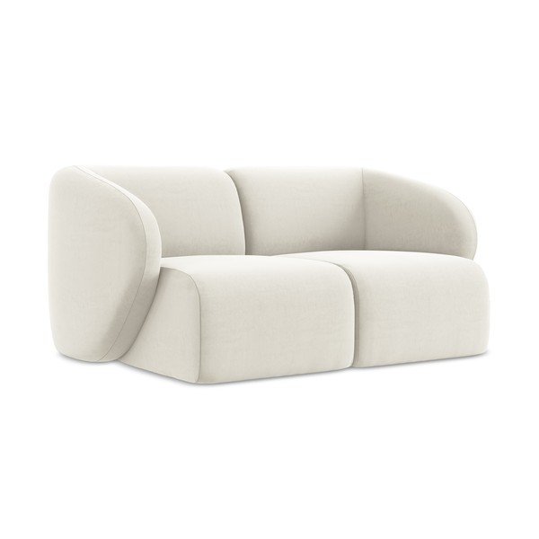 Smėlio spalvos sofa iš velveto 174 cm Lani – Makamii-image-1