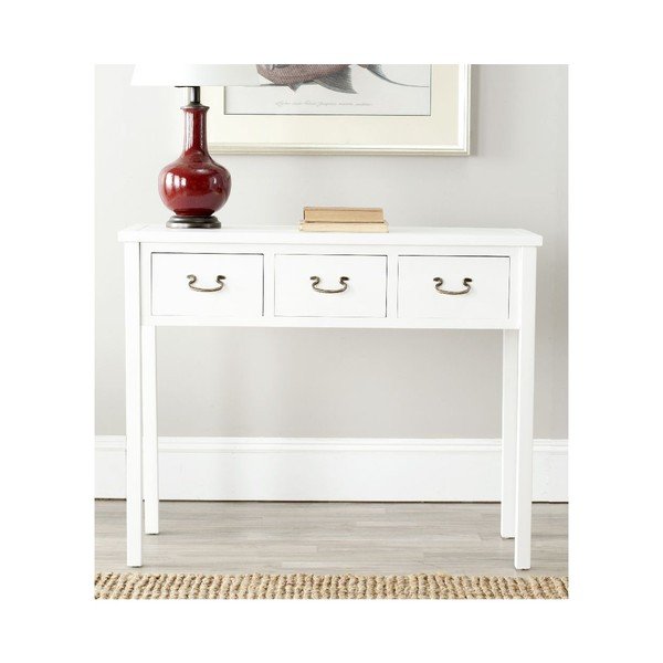 Baltas Safavieh Riley konsolinis staliukas-image-2