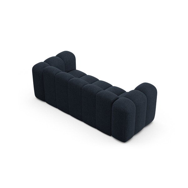Tamsiai mėlynos spalvos sofa iš šenilinio audinio 200 cm Lupine – Micadoni -image-2