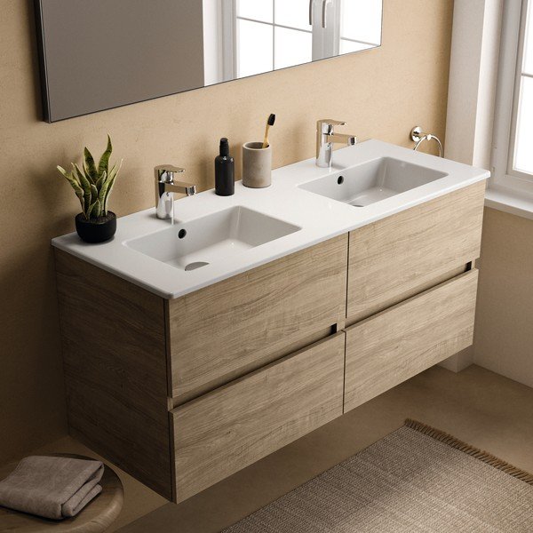 Pakabinama spintelė po kriaukle natūralios spalvos iš ąžuolo 120x55 cm Eurovit+ – Ideal Standard-image-4