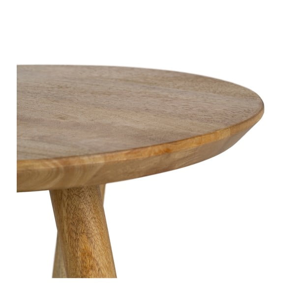 Iš mango masyvo apvalios formos šoninis stalas ø 40 cm Mao – Ixia-image-4