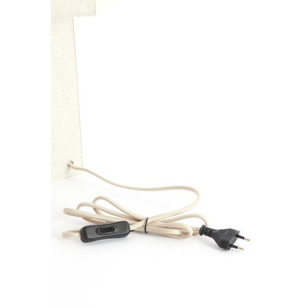 Kreminės spalvos stalinis šviestuvas (aukštis 50 cm) su tekstiliniu gaubtu Musabo – Light & Living-image-3