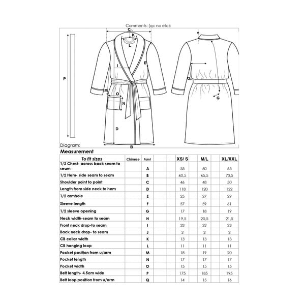 Iš mikropliušo chalatas mėlynos spalvos M/L Polyvelvet – Good Morning-image-2