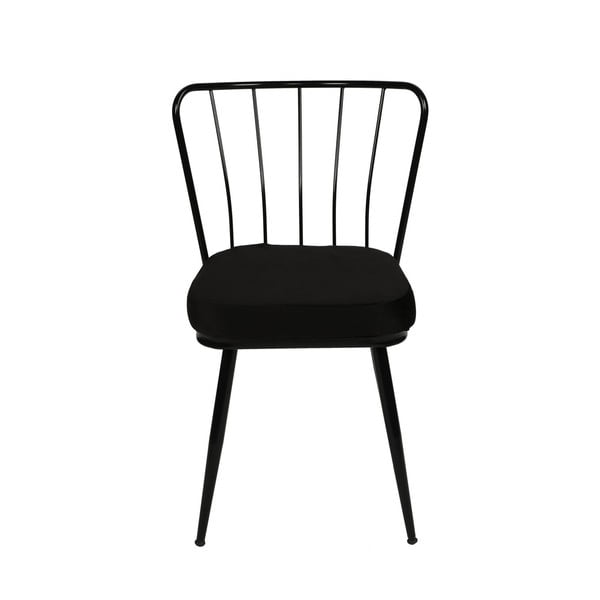 Valgomojo kėdės iš metalo juodos spalvos 2 vnt. Yildiz – Kalune Design