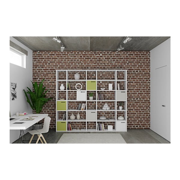 TemaHome Pombal balta knygų spinta, aukštis 224 cm-image-2