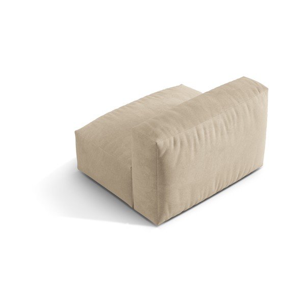 Smėlio spalvos iš velveto modulinė sofos dalis (modulinė) Martina – Micadoni -image-3