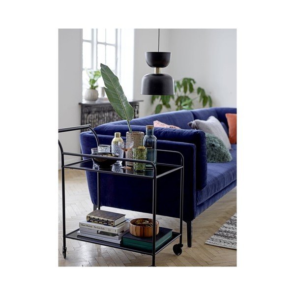 Žalio stiklo butelis su kamštiniu dangteliu Bloomingville-image-1