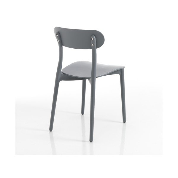 Pilka plastikinė sodo kėdė Stoccolma - Tomasucci-image-2