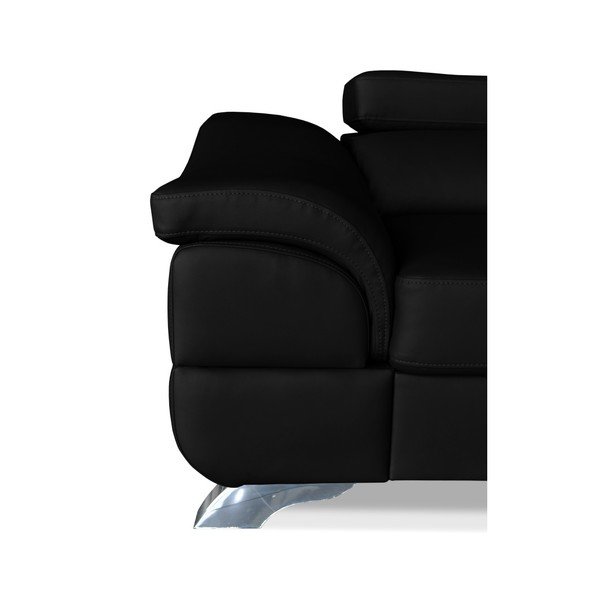 Juodos odos kampinė sofa-lova "Windsor & Co. Sofos "Omnikron", dešinysis kampas-image-2
