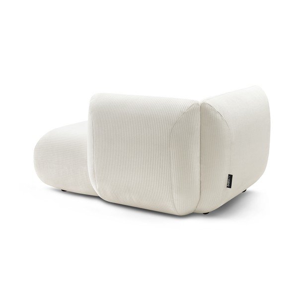 Modulinė sofa baltos spalvos iš kordinio velveto (su dešiniuoju kampu) Lecomte – Bobochic Paris-image-4