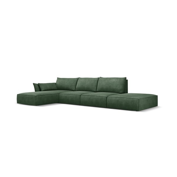 Tamsiai žalia kampinė sofa (kairysis kampas) Vanda - Mazzini Sofas-image-2