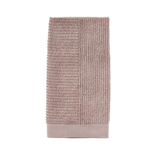 Smėlio spalvos medvilninis rankšluostis Zone Classic Nude, 50 x 100 cm