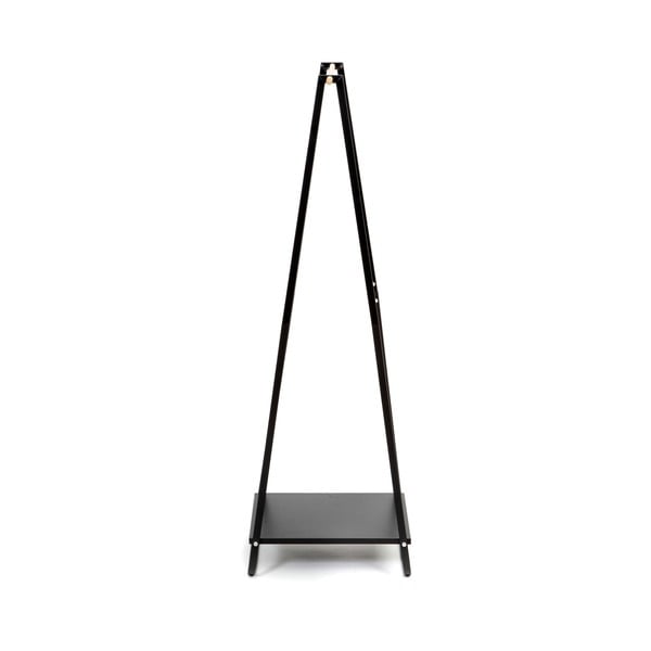 Juodas drabužių stovas su lentyna Compactor Portant Blanc-image-4