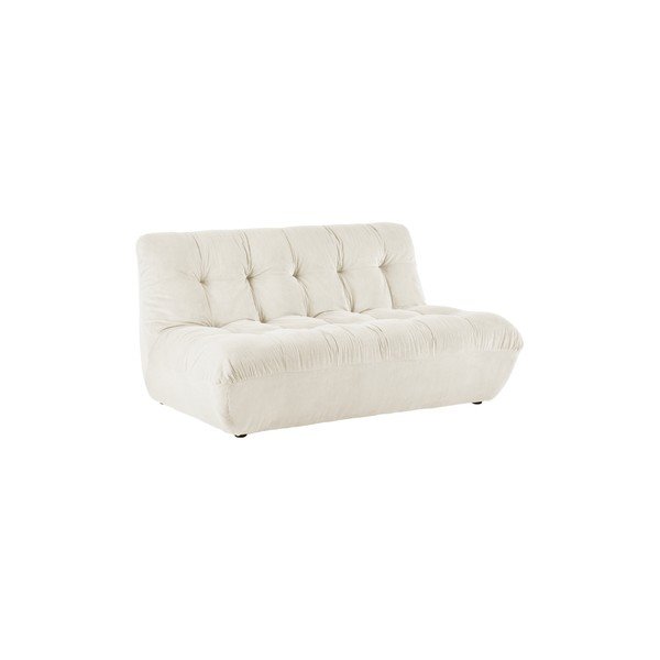 Kreminės spalvos sofa iš kordinio velveto 145 cm Kelso – Jotex