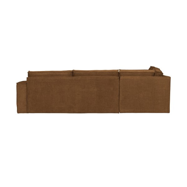 Šviesiai ruda kampinė sofa WOOOD Freddie, kairysis kampas-image-4