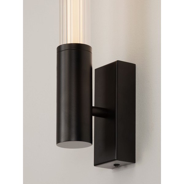 Matinės juodos spalvos iš metalo sieninė lempa LED Nold – Nova Luce-image-2