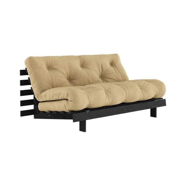 Sulankstoma sofa garstyčių spalvos 160 cm Roots Black Night – Karup Design