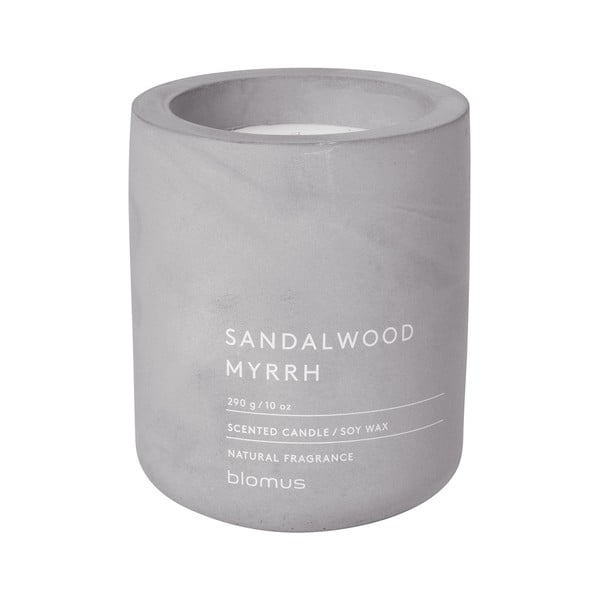 Aromatinė žvakė iš sojų vaško degimo laikas 55 h Fraga: Sandalwood and Myrh – Blomus