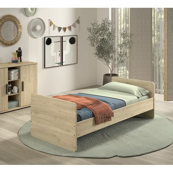 Natūralios spalvos vaikiška lovelė 60x120 cm Sam – Vipack-image-3