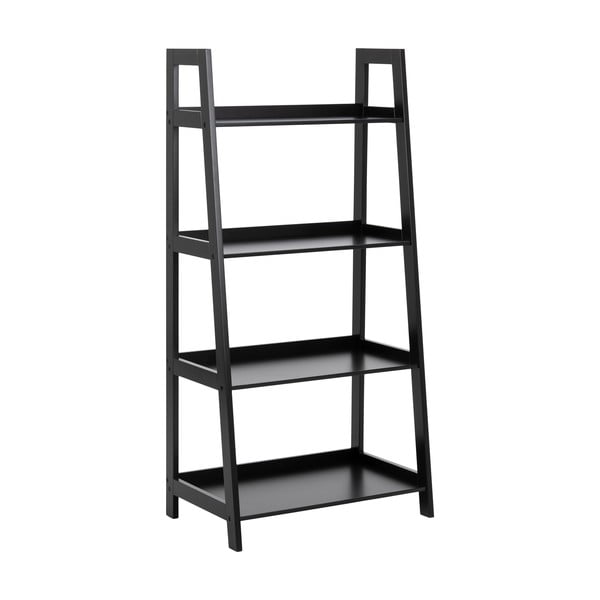 Juodos spalvos knygų spinta Acton Wally, aukštis 130 cm-image-2