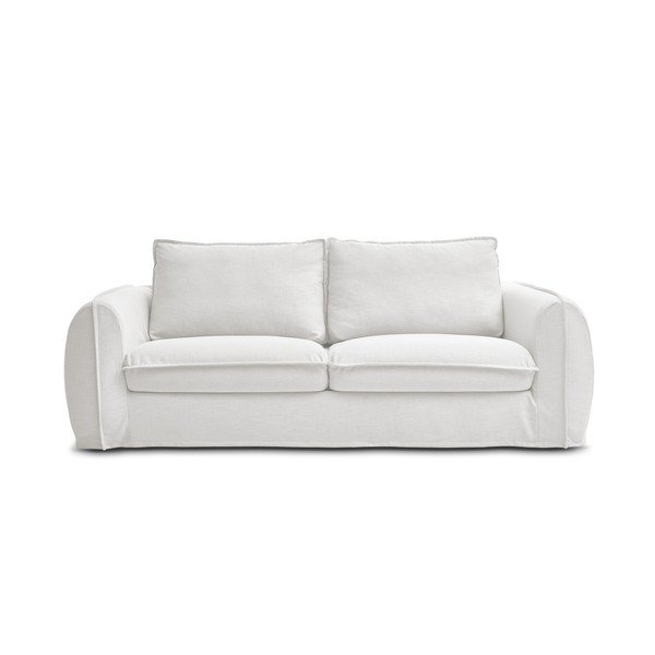 Baltos spalvos sofa miegojimui/sulankstoma 216 cm Archimede – Bobochic Paris