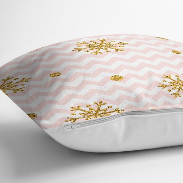 Pagalvės užvalkalas Minimalist Cushion Covers Golden Snowflakes, 42 x 42 cm-image-1