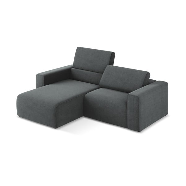 Pilkos spalvos kampinė sofa (su kairiuoju kampu) Kalea – Makamii-image-1