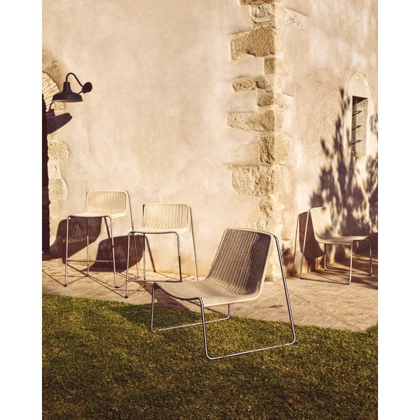 Smėlio spalvos sodo krėslas Tavari – Kave Home-image-3