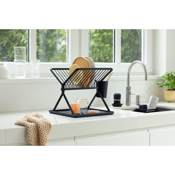 Iš metalo dviejų aukštų kiaurasamtis tamsiai pilkos spalvos 37x33 cm – Brabantia-image-3