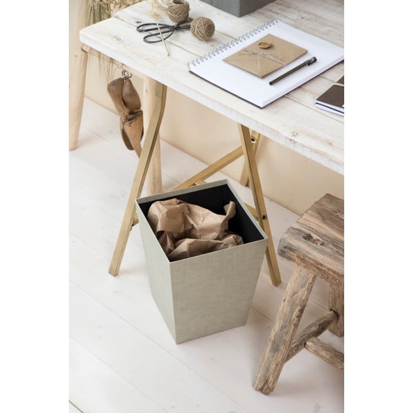 Smėlio spalvos šiukšliadėžė biurui Sofia Canvas Paper Laminate – Bigso-image-2