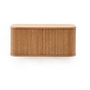 Natūralios spalvos pakabinama spintelė po kriaukle iš uosio 90x40 cm Mailen – Kave Home