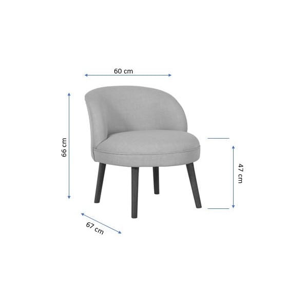 Krėslas smėlio spalvos Nice – Artie-image-4