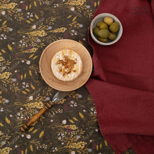 Iš lino virtuvės rankšluostis 45x65 cm Marsala – Linen Tales-image-3