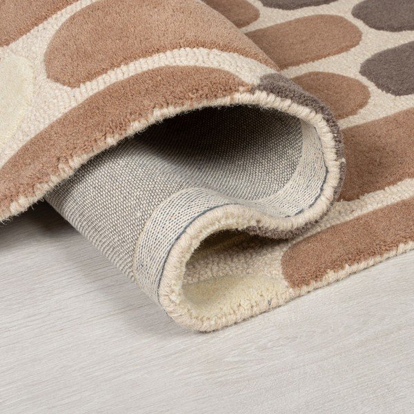 Rudos ir smėlio spalvos vilnonis kilimas Flair Rugs Fossil, 200 x 290 cm-image-1