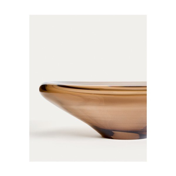 Smėlio spalvos iš stiklo  dubuo ø 27 cm Zolira – Kave Home-image-3