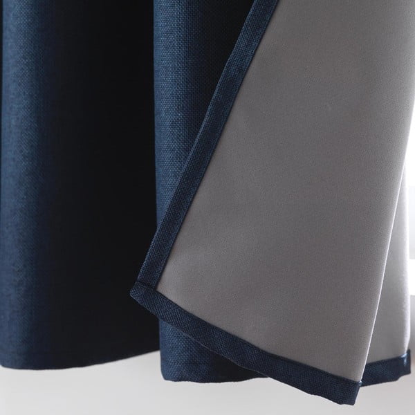 Visiškai užtemdo užuolaida tamsiai mėlynos spalvos 140x180 cm Crepuscule – douceur d'intérieur-image-3