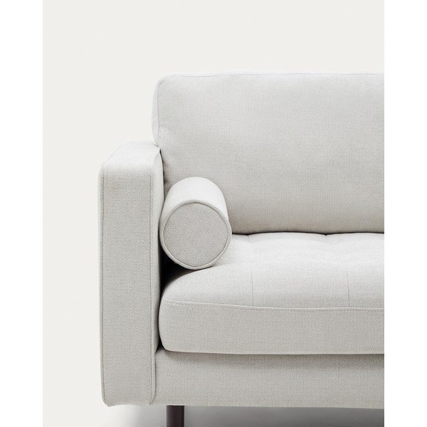 Pilkai smėlinės spalvos iš šenilinio audinio sofa 222 cm Debra – Kave Home-image-4