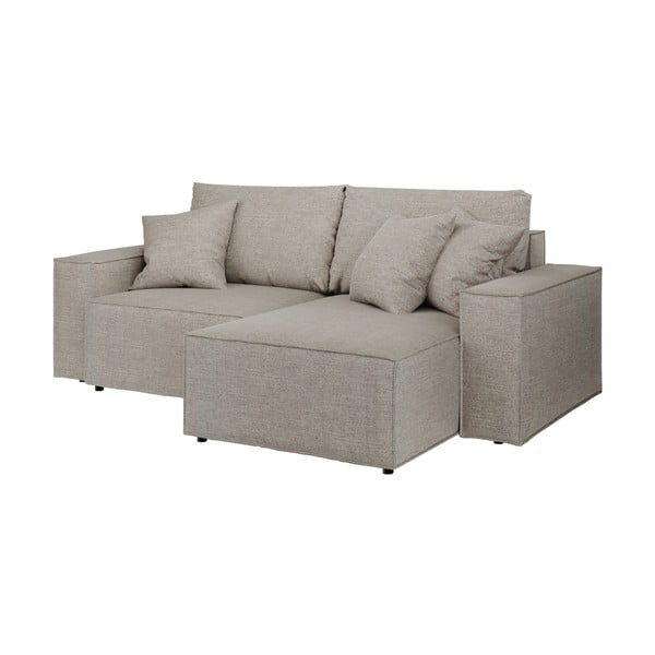 Sulankstoma kampinė sofa pilkos spalvos/smėlio spalvos (kintama) Melow – Ghado-image-2