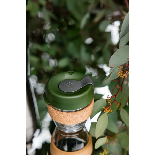 Kelioninis puodelis (ne termo) žalios spalvos 454 ml Brew Cork Pine L – KeepCup-image-1