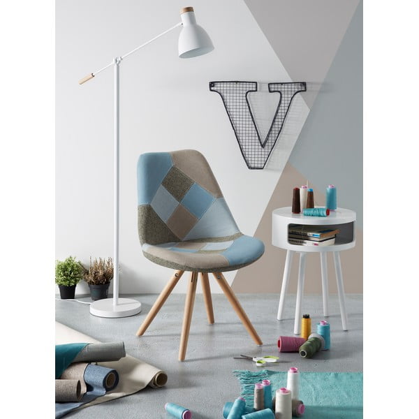 Baltas žurnalinis staliukas su lentyna Kave Home Bruk-image-2