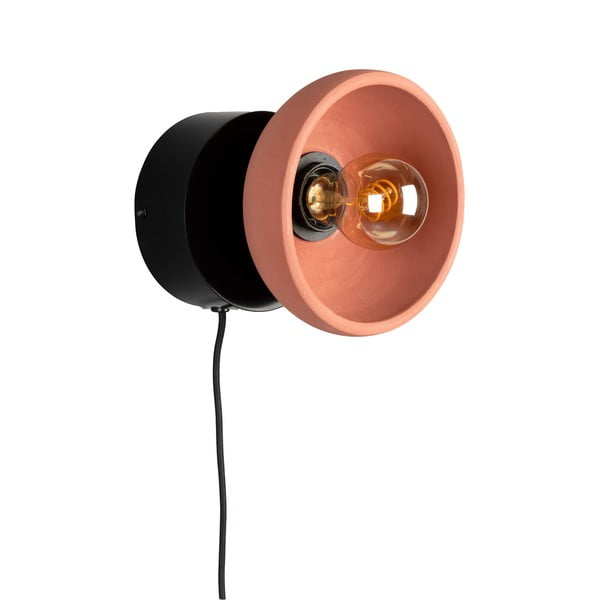 Sieninė lempa rausvos spalvos/juodos spalvos Zahra – Dutchbone