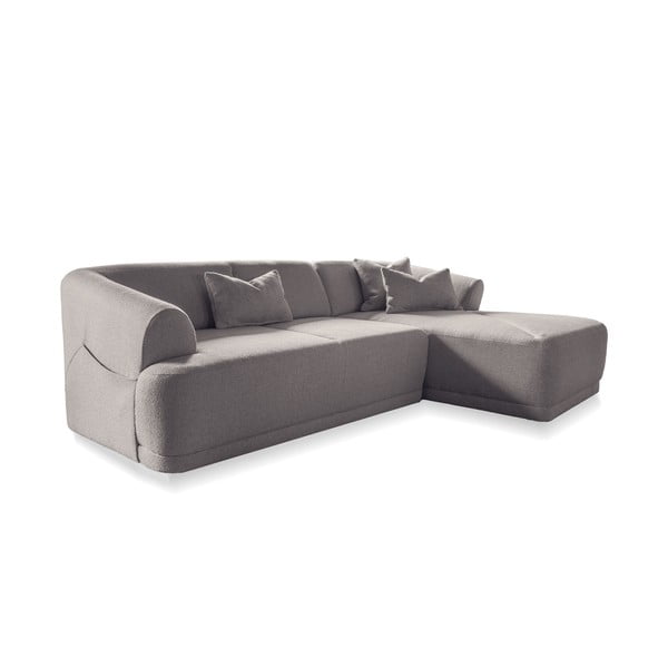 Kampinė sofa pilkos spalvos – Miuform