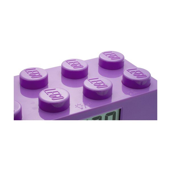 Violetinės spalvos laikrodis su žadintuvu LEGO® Brick-image-1