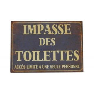 Metalinis ženklas Antic Line Impasse Des Toilettes
