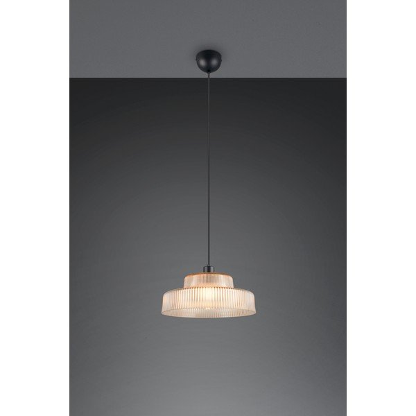 Gintarinės spalvos kabantis šviestuvas ø 35 cm su stiklo gaubtu Abella – Reality-image-1